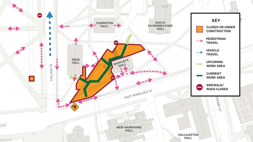 Reed and Bartlett Halls map